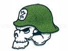 P-032 Aufnäher Patch Skull mit Helm