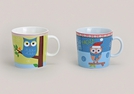 BECHER WEIHNACHTSEULE PORZ.2-F.S.9CM