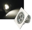 LED-Einbaustrahler McShine ''LES-692'' 6W LEDs, 92x92mm, warmweiß