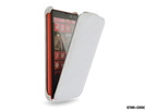 Star-Case® Flip ''Roma'' Linea für Nokia Lumia 820 echt Leder White