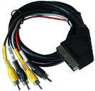 Scart-Stecker auf 2xCinch Audio Out/ 2xCinch Audio
