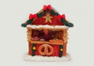 MINIATUR WEIHNACHTSF. BREZELSTAND POLY 6X4X7C