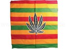 BA-130 Bandana Kopftuch bunt mit Hanfblatt