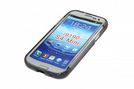 Silicon Case (Flex) für Samsung I9190 Galaxy S4 mini transparent / black
