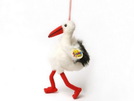 Storch, ca. 27 cm, Plüsch, 1Stück
