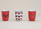 BECHER HERZ PORZ. 3-FACH SORT. 11CM