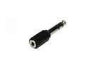 Adapter 1x Klinke (St.) (6.35) stereo - 1x Klinke (Bu.) (3.5) stereo black