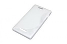 Silicon Case (S-Curve) für Sony Xperia C (S39H) white