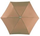 Alu-Mini-Taschenschirm"Flat"braun, Ø88 cm