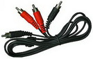 Cinch-Verbindung 5 meter stereo, Stecker-Stecker