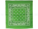 BA-101 Bandana Kopftuch paisley grün