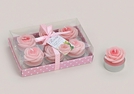 TEELICHT-SET ROSE 6-TLG.4X4CM}