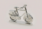 FAHRRAD SILBER POLY 21X5X16CM