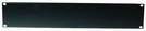 Frontplatte Z-19 U, Stahl, schwarz 2HE