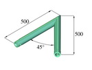 DECOLOCK DQ1-C19 2-Weg-Ecke 45°
