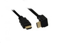 Kabel HDMI High Speed with Ethernet 19p (St.) - 19p (270° St.) gold 5,0 m black