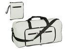 Faltbare Reisetasche aus Polyester 420D mit Schultergurt. 1 Hauptfach und 3 weitere Faecher.