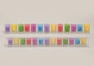 WINDLICHT-SET 13TLG GLAS M.WACHS HAPPY B.3X5C