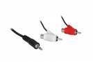 Kabel 1x Klinke (St.) (3.5) stereo - 2x Cinch (St./Bu.) 1,5 m