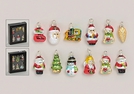 WEIHNATSHAENGER-SET GLAS 6-TLG.2-F.S.5CM