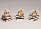 SCHNEEKUGEL KRIPPENSZENE POLY SORT. 6CM