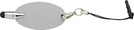 Schluesselanhaenger 'Message', Farbe: Silber, Groesse: 6 x 2,6 x 0,8 cm