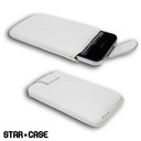 Star-Case® di base ''Linea'' universal size ''M'' echt Leder White