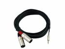 Kabel AC40-50 3,5 Klinke/2xXLR male 5m