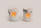 KERZE HOLZ-OPTIK LED-BELEUCHTUNG 2F.S.10X8CM}