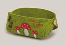 FILZKORB GLUECKPILZ 23X17X10CM
