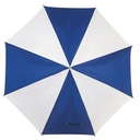 Golfschirm Holzgriff "Rainy", Blau/Weiss, Ø131 cm
