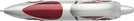 Kugelschreiber "Speed", Farbe: Rot/Silber, Groesse: 12,2 x 2,9 x 1,8 cm