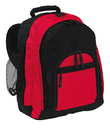 Rucksack 'NEW CLASSIC'600 D, schwarz/rot, ca. 42 x 31 x 24 cm