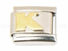 Italian Charm Glieder Armband Buchstaben "K"