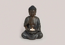 TEELICHTHALTER BUDDHA BRAUN F.1 TEEL.POL.23CM
