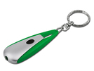 Schluesselanhaenger aus Kunststoff mit LED-Lampe. Incl. Lithium-Knopfbatterie (1x).