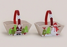 FILZKORB NIKOLAUS/SCHNEEMANN 2-F.S.21X14X10CM