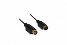 S-Video-Kabel 1x 4p mini DIN (St.) - 1x 4p mini DIN (Bu.) gold 2,0 m