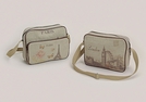 TASCHE LONDON/PARIS Z.UMH.LEINEN 33X9X25CM