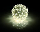 LED Leuchtkugel McShine 50LEDs, Ø12cm, transparent Kabel, IP44, warmweiß