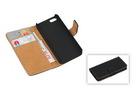 Tasche Telstar (Leder Flip Slim Quer) für Apple iPhone 5S black