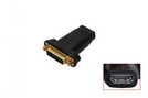 Adapter HDMI 19p (Bu.) - DVI-D 24+1 (Bu.) gold