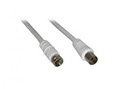 Koaxialkabel 1x F (St.) - 1x Koax (Bu.) (32er) 1,5 m white