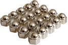 Radmuttern-Kappen 20 Stück Chrom 19 mm 82912