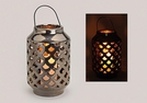 WINDLICHT LATERNE KERAMIK KUPFER 29CM H 17CM}