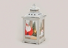 LATERNE WEIHNACHTEN HOLZ/GLAS/MET.18X18X36CM
