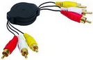 Cinch-Kabel 3xStecker,3x Stecker, 1,35m