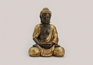 BUDDHA GOLD/BRAUN POLY 30X27X42CM