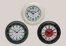 WANDUHR METALL/GLAS 3-F.S. 6X45CM}