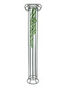 Grasranke, dunkelgrün, 105cm, Kunstpflanze